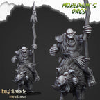 Mounted Cave Orcs - Highlands Miniatures