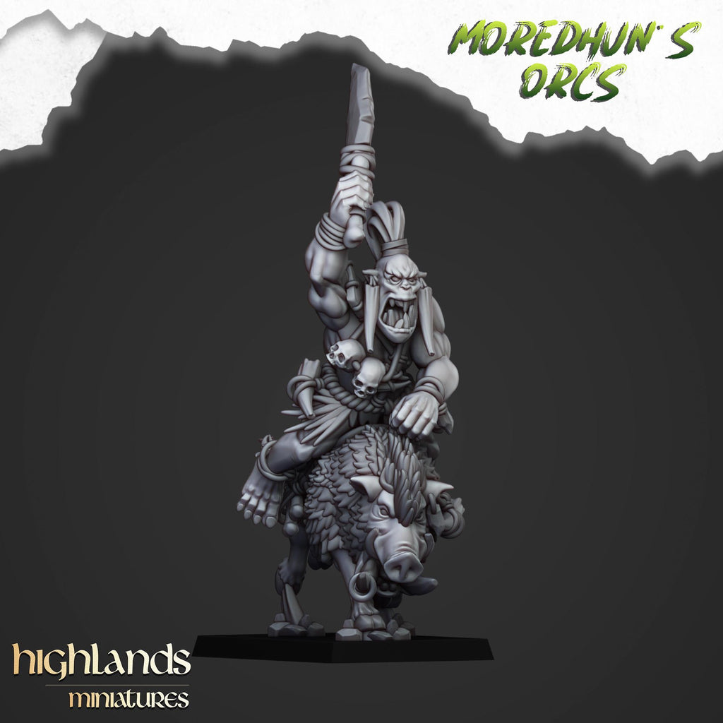 Mounted Cave Orcs - Highlands Miniatures