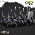 Steppe Goblins with Spears - Highlands Miniatures