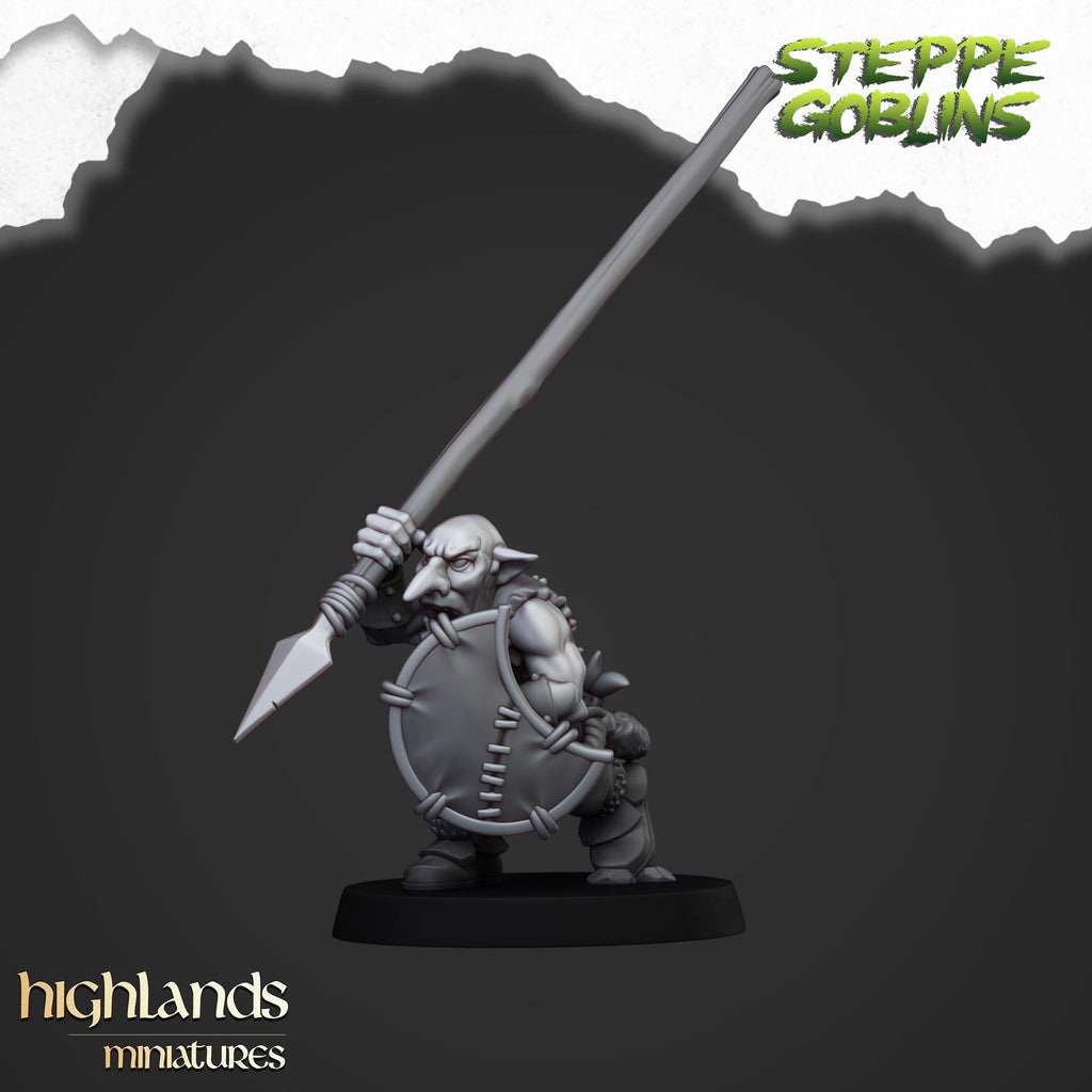 Steppe Goblins with Spears - Highlands Miniatures