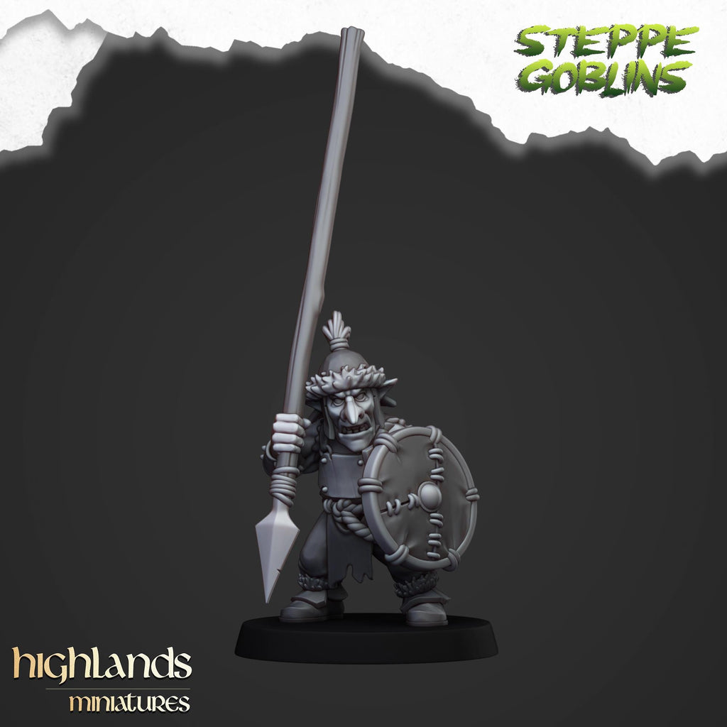 Steppe Goblins with Spears - Highlands Miniatures