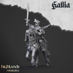Mounted Gallia Men at Arms - Highlands Miniatures