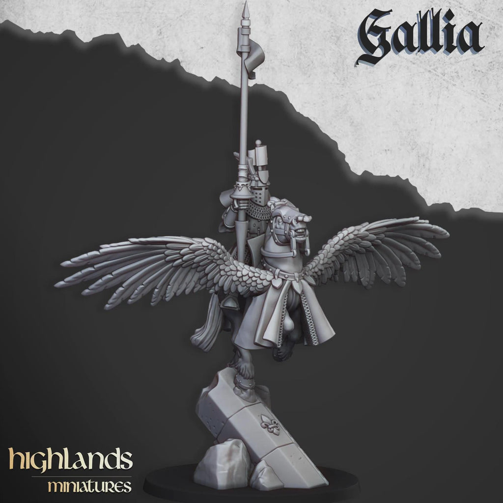 Gallia Knights on Pegasus - Highlands Miniatures