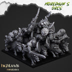 Mounted Orcs with Spears - Highlands Miniatures