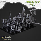 Orc Warriors with Hand Weapons or Spears - Highlands Miniatures