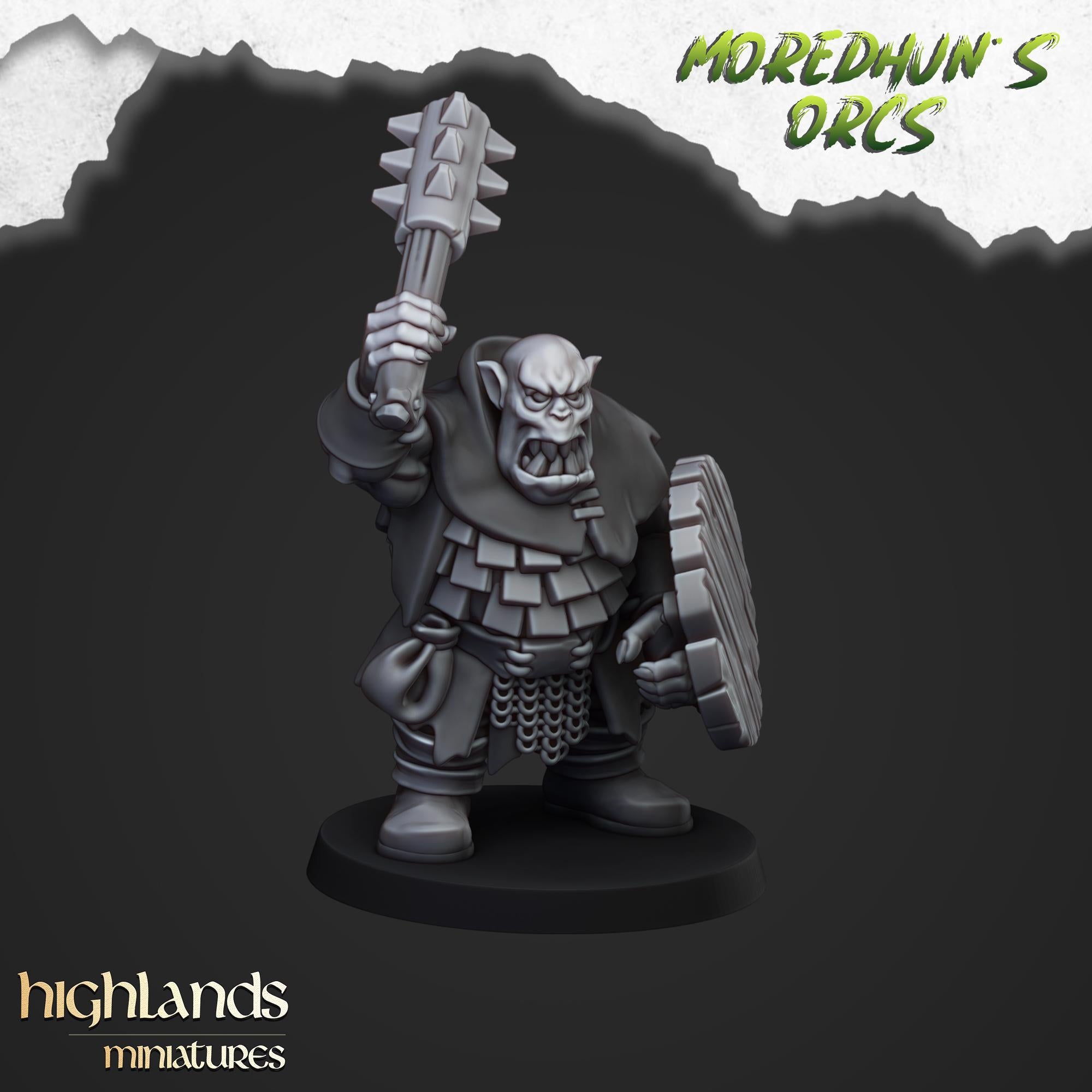 Orc Warriors with Hand Weapons or Spears - Highlands Miniatures