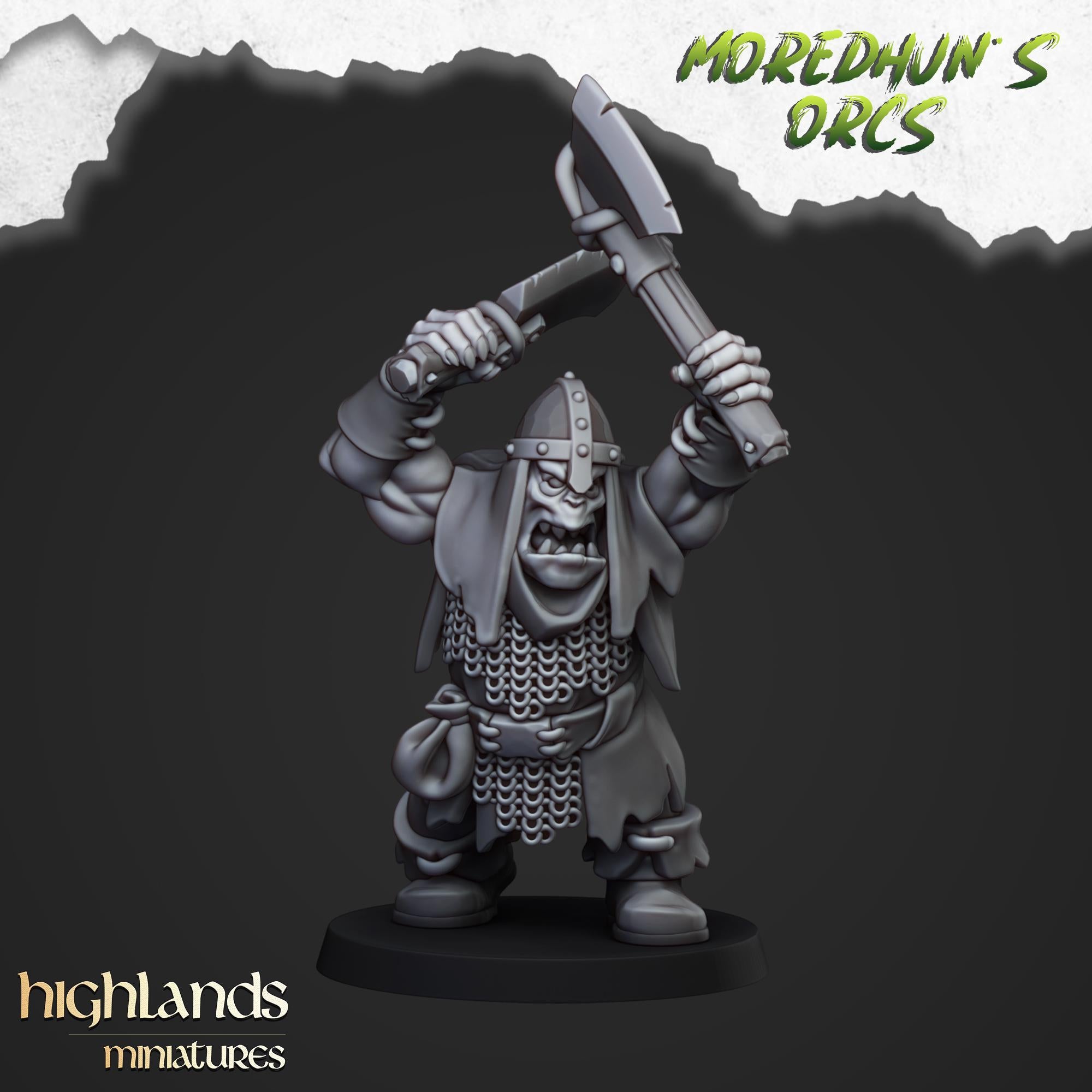 Orc Warriors with Hand Weapons or Spears - Highlands Miniatures
