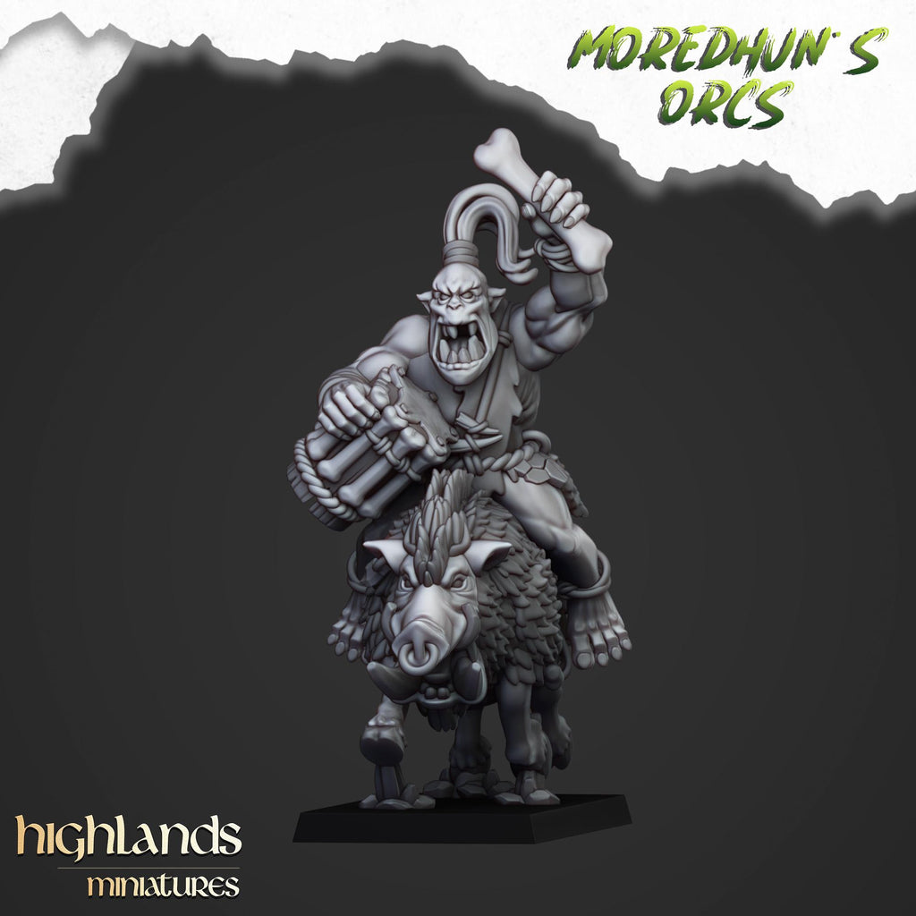 Mounted Cave Orcs - Highlands Miniatures
