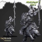 Mounted Cave Orcs - Highlands Miniatures