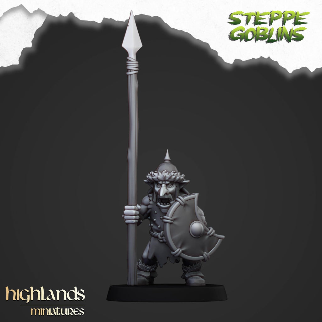 Steppe Goblins with Spears - Highlands Miniatures