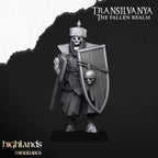 Skeletal Guard with Weapons and Shields