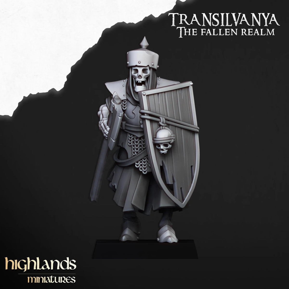 Skeletal Guard with Weapons and Shields