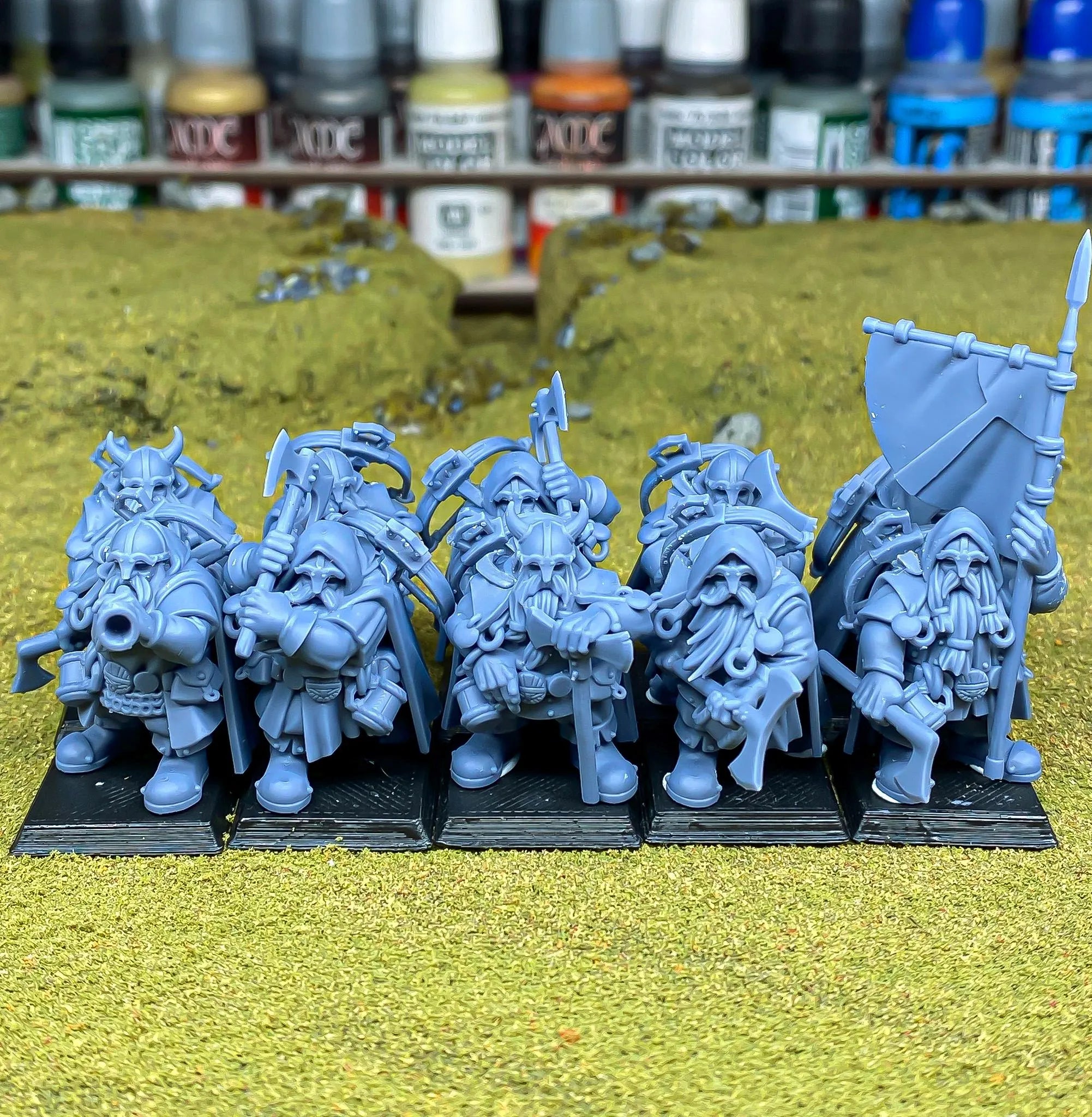 Dwarf Rangers with Two Handed Axes