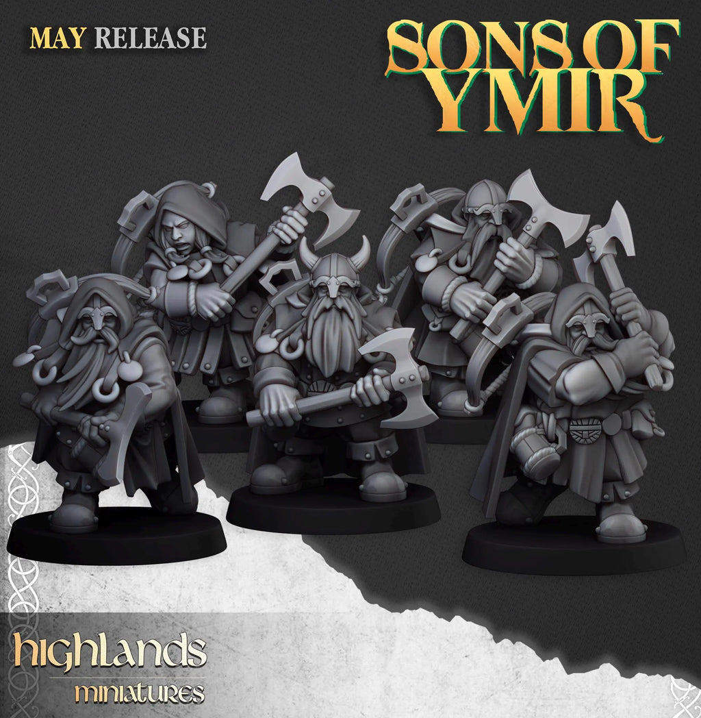Dwarf Rangers with Two Handed Axes