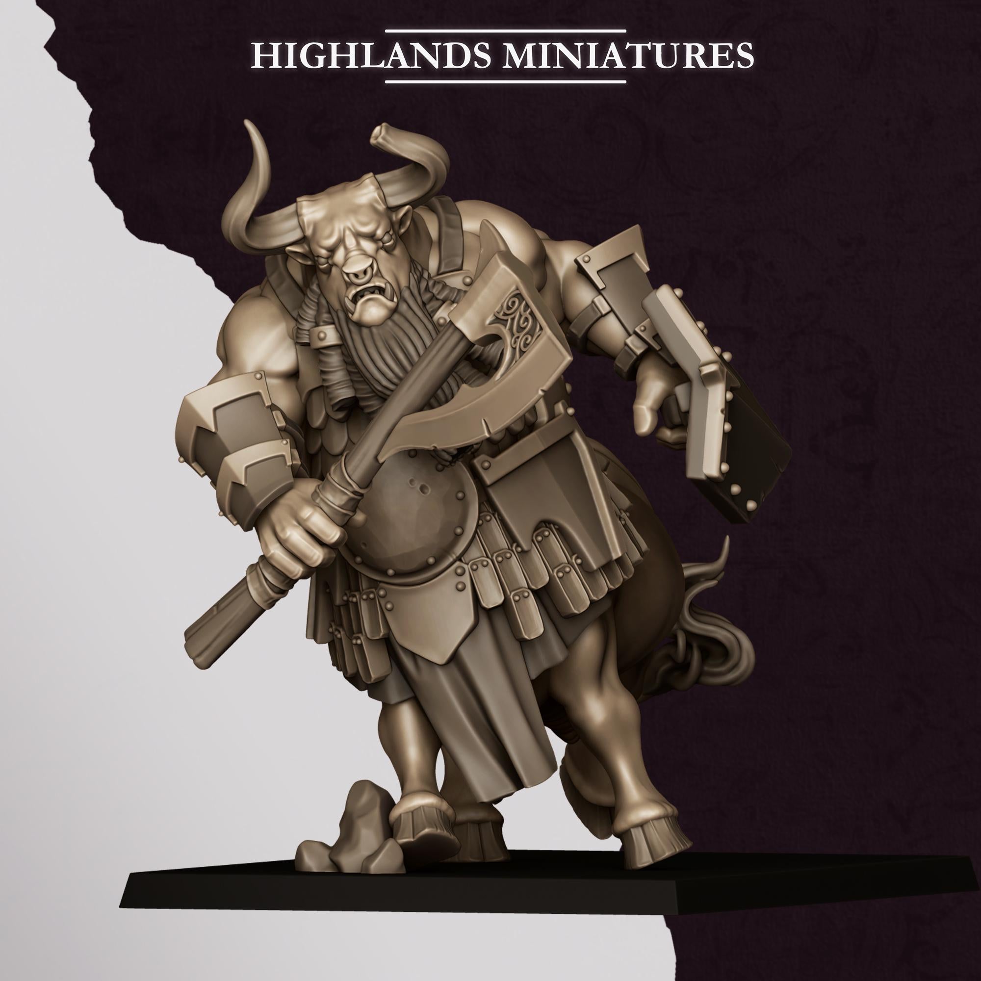 Marduk Minotaurs with One Handed Weapons