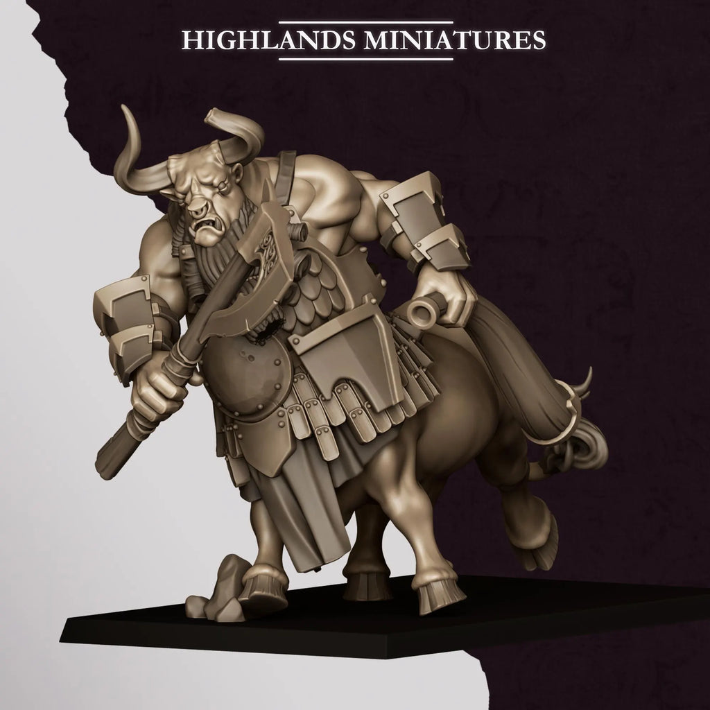 Minotaurs with Two Handed Weapons