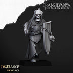 Skeletal Guard with Weapons and Shields
