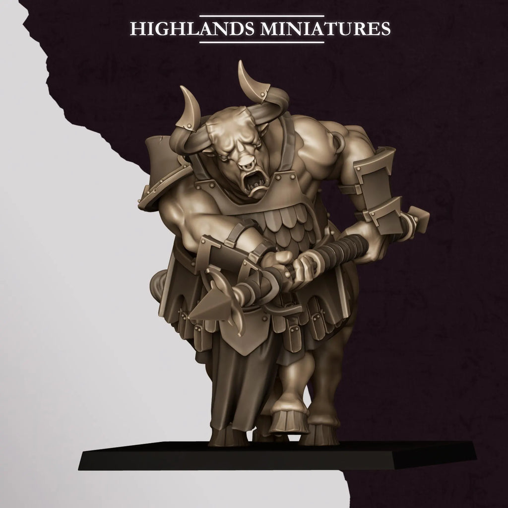 Minotaurs with Two Handed Weapons