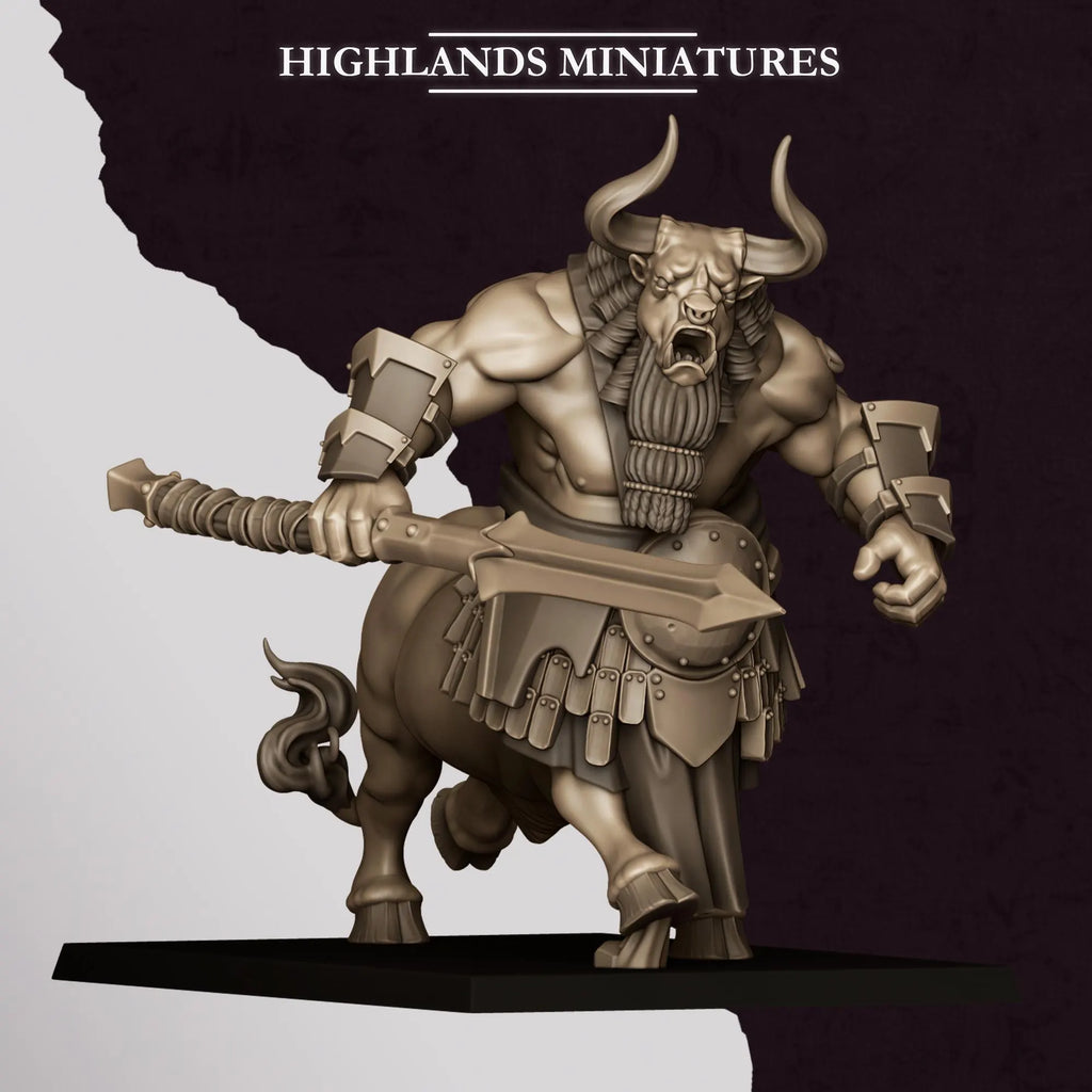 Minotaurs with Two Handed Weapons