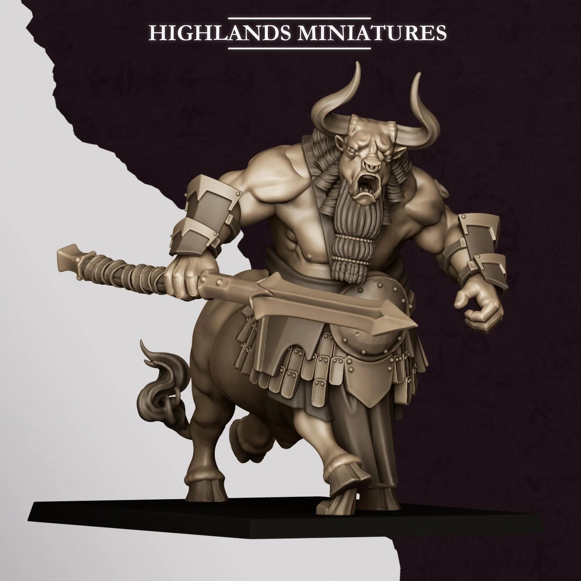 Minotaurs with Two Handed Weapons