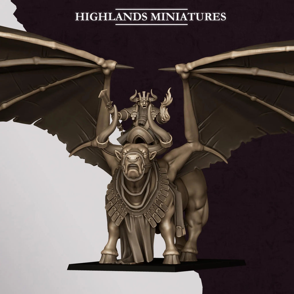 Mounted Marduk Sorcerer on Bull