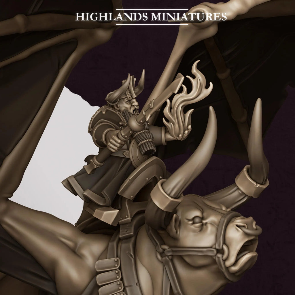 Mounted Marduk Sorcerer on Bull