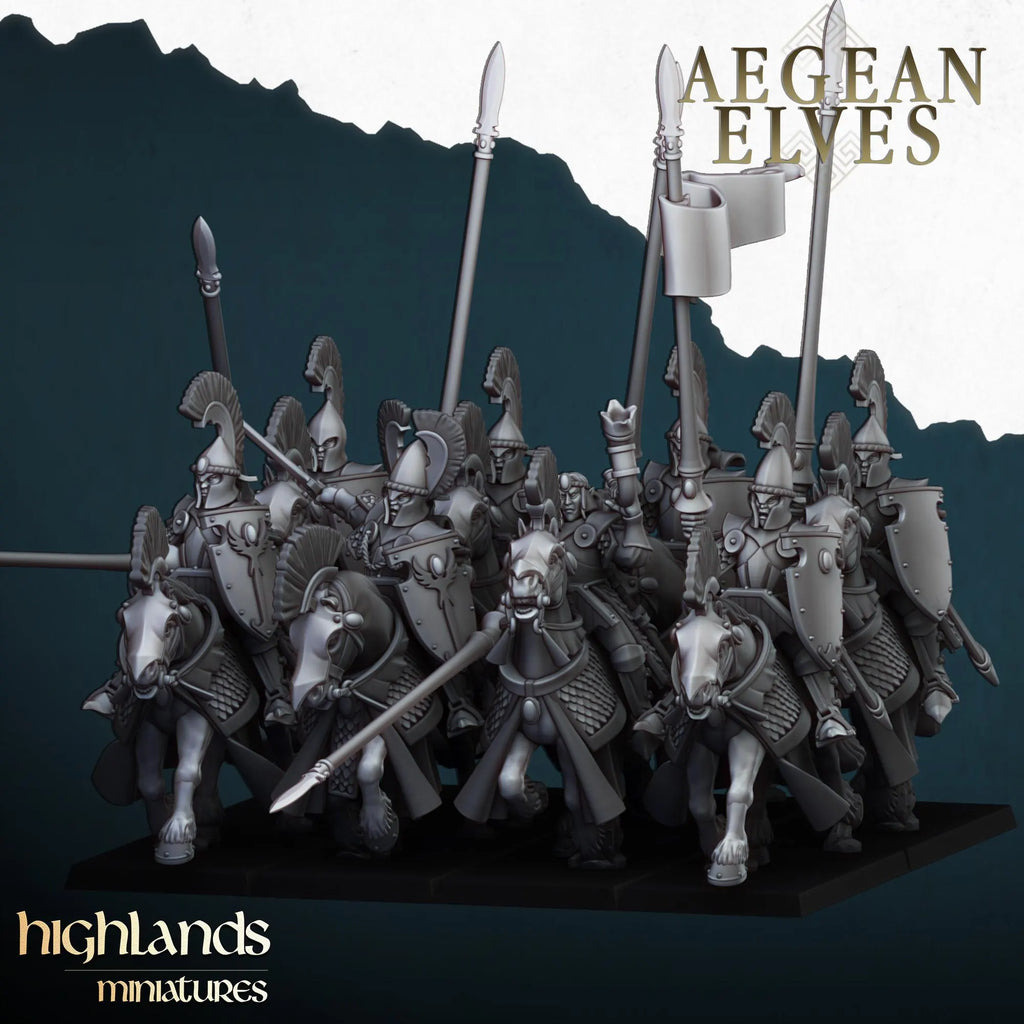 Aegean Elves Mounted Lances