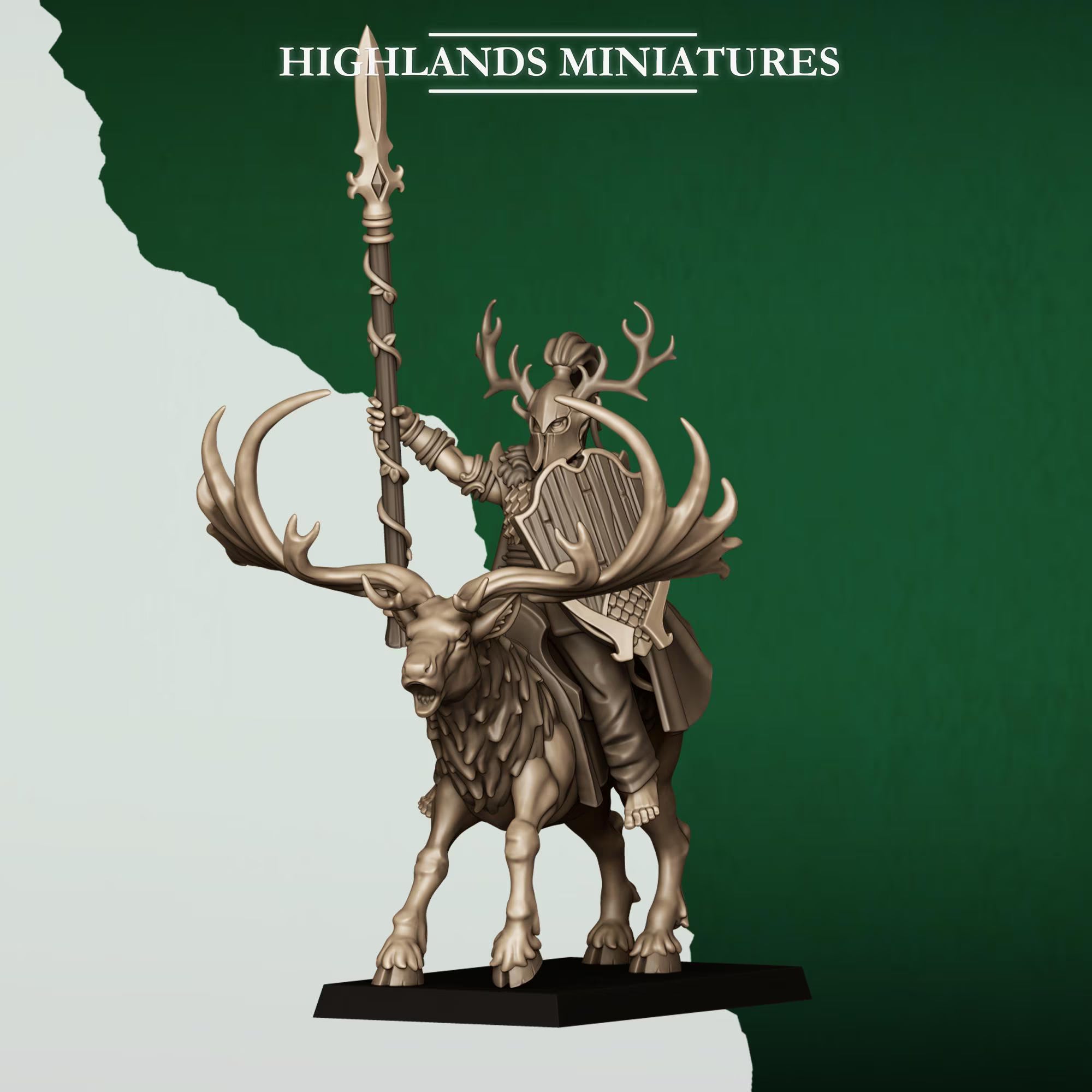 Feral Elf Lord on Feral Stag