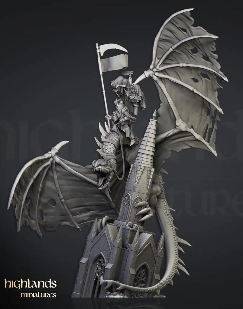 Ezekiel, Lord Necromancer on Flying Monster