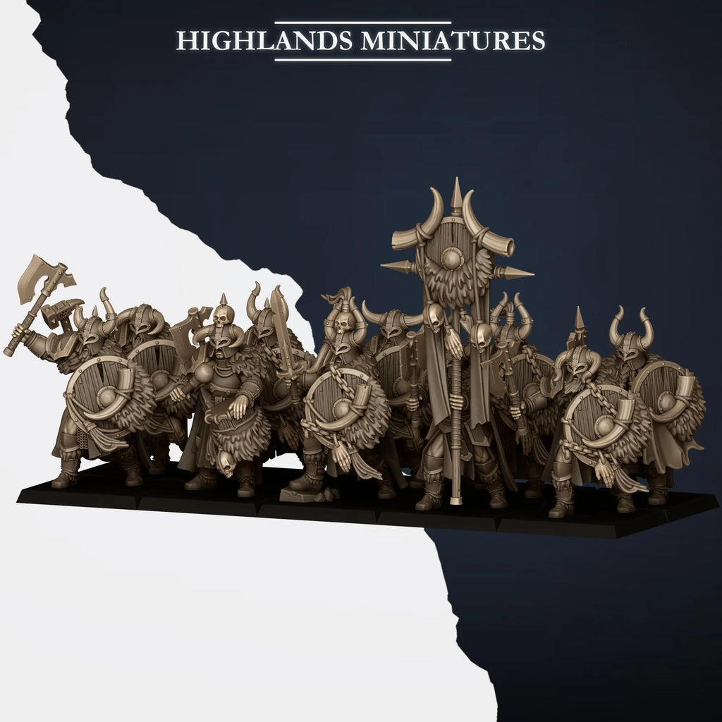 Norse Huscarls with Weapon and Shield