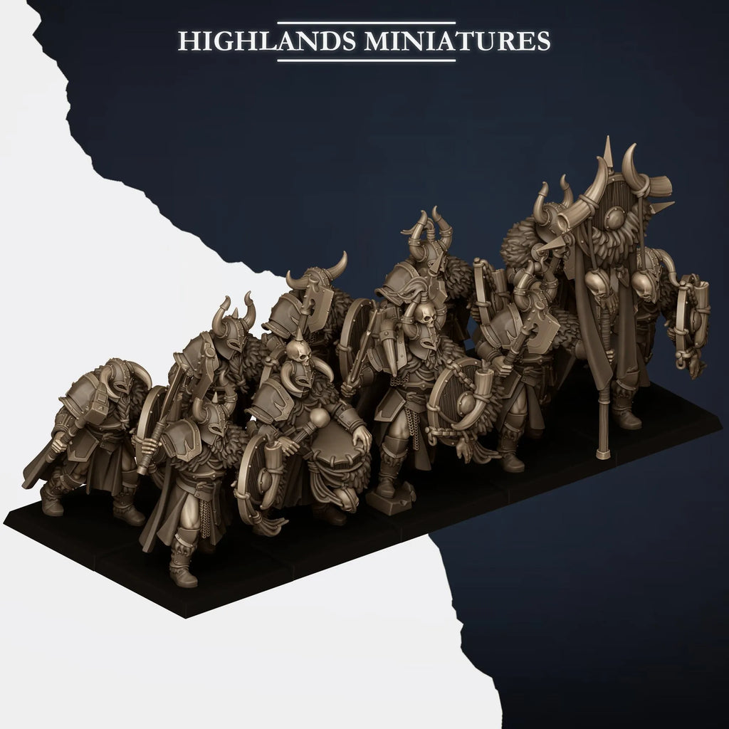 Norse Huscarls with Weapon and Shield