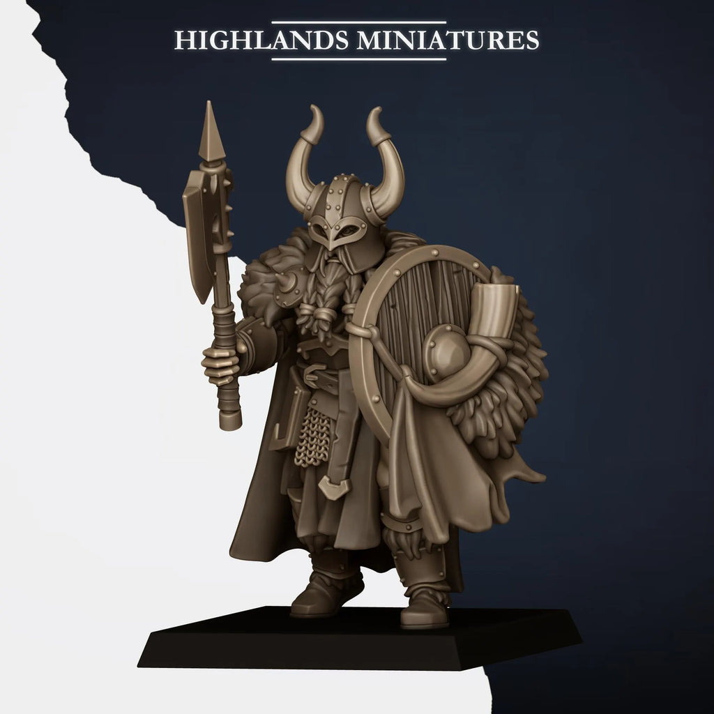 Norse Huscarls with Weapon and Shield