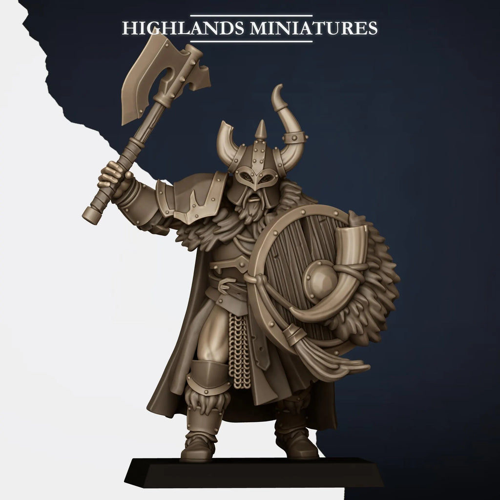 Norse Huscarls with Weapon and Shield